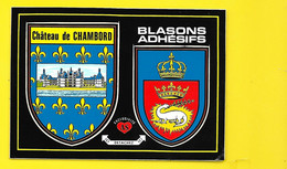 Château De CHAMBORD 2 Blasons Adhésifs (Artaud) - Unclassified