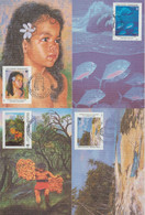 Polynésie Française 1994 Artistes Peintres En Polynésie 468-471 - Maximum Cards