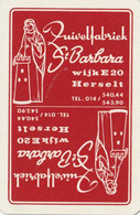 Zuivelfabriek St Barbara Herselt 1 Kaart 1card - Speelkaarten
