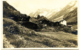 4042  -  Suisse - EISTEN In LÖTSCHEN - SATTELHORN - SCHIENHORN  - LE  VILLAGE Et Sa CHAPELLE --CIRCULEE En 19. - Chapelle