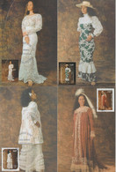 Polynésie Française 2000 Robes Traditionnelles 619-622 - Cartoline Maximum