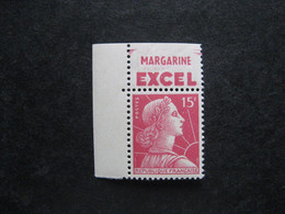 A). TB N° 1011a, Neuf XX. Avec PUB Supérieure " EXCEL ". - Unused Stamps