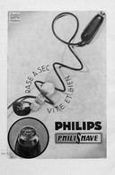 Publicité Papier RASOIR PHILISHAVE  1946 CL P1062144 - Advertising