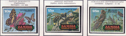 ZAMBIE - Conservation Année 1972, Faune, Papillon, Abeille, Insecte - Y&T N° 86-87-88-89 - 1972 - MNH - Zambie (1965-...)