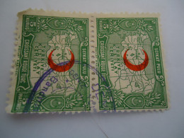 OTTOMAN  EMPIRE USED  STAMPS PAIR    OVERPRINT - Other & Unclassified