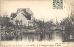 CPA Gurgy Les Bords Du Sinotte Et Derrirère De L'Eglise - Gurgy