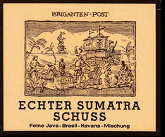 Cigar Label, Tabak- Zigarrendosen Etikett, Lytho, BRIGANTEN POST - Etiquetas