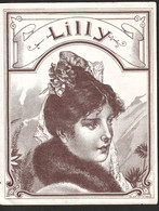 Cigar Label, Tabak- Zigarrendosen Etikett, Lytho, LILLY - Etiquetas