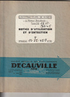 Decauville Lot De 4 Notice Technique Des Locotracteurs De Mines - Transports