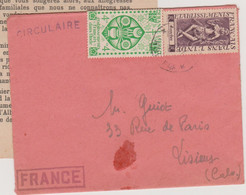 Inde, Imprimé Séminaire De Pondichéry Pour Lisieux 1950  YT 219 Et 238 - Briefe U. Dokumente