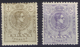 ESPAÑA * 289/90 Medallón Alfonso XIII. Serie Centrado Normal. - Nuevos