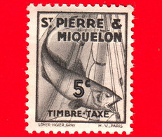 Nuovo - Saint-Pierre E Miquelon - 1938 - Segnatasse - Merluzzo (Gadus Morhua) - Codfish - 5 - Strafport