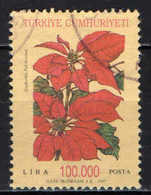 TURCHIA - 1997 - EUPHORBIA PULCHERRIMA - USATO - Gebraucht