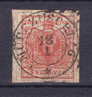 Österreich - 1850 - Michel Nr. 3 K2 - Briefst. - 120 Euro - Oblitérés