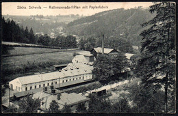 F4794 - Rathmannsdorf Plan Papierfabrik Fabrik - Verlag Max Köhler - Rathmannsdorf (Sachsen)