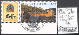 [923]TB//O/Used-Belgique 2002 - N° 3073, Obl 1er Jour Complète, Bière LEFFE - Used Stamps