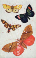 BUTTERFLIES ON THE WING SERIES 1 TUCK OILETTE NO 3390 ART COLOUR POSTCARD AQUARETTE RARE FOREIGN MOTHS - Papillons