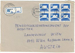 16321 Turekovac, Registered Cover To Vienna 1995, Provisional R-stamp - Covers & Documents