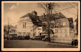 F4807 - Auerbach Bahnhof Hotel Konzertsaal Ballsaal Fahrzeug Auto Car - Verlag Landgraf - Auerbach (Vogtland)