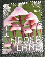 Nederland - NVPH - Xxxx - 2018 - Gebruikt - Beleef De Natuur - Grote Bloedsteelmycena - Used Stamps