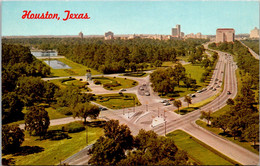Texas Houston Panoramic View Of Hermann Park And Houston Skyline - Houston