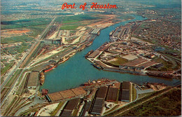 Texas Houston Aerial View Of The Port - Houston