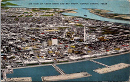 Texas Corpus Christi Aerial View Of Yacht Basin And Bay Front - Corpus Christi