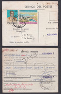 Ca0471 ZAIRE 1973, Mobutu And Inga Dam Stamps On Kisangani Postal Mandat - Usados