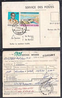 Ca0480 ZAIRE 1973, Mobutu & Inga Dam Stamps On Kisangani Postal Mandat - Usados