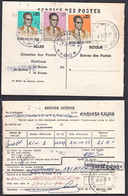 Ca0483 ZAIRE 1974, Mobutu Stamps On Kinshasa-Kalina Postal Mandat - Usados