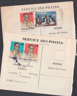 Ca0484 ZAIRE, 2 X KInshasa Postal Mandats - Usados