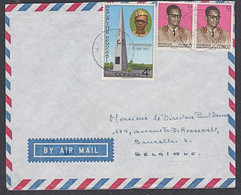 Ca5248  CONGO (Kinshasa) 1970, Mobutu And MPR Stamps On Moanda Cover To Belgium - Usados