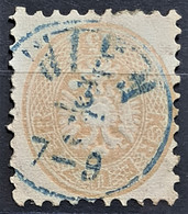 AUSTRIA 1863/64 - BLUE Cancel - ANK 34 - 15kr - Oblitérés