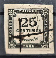 FRANCE 1871/78 -  Canceled - YT 5A - Timbre Taxe 25c - 1859-1959 Usati