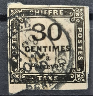 FRANCE 1878 -  Canceled - YT 6 - Timbre Taxe 30c - 1859-1959 Gebraucht