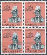 HAITI 1980 Airmail - Jean-Jacques Dessalines Commemoration,1.25G In Block Of Four Obliterated Stamps - Haiti