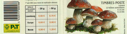 Luxembourg Carnet De Timbres-Poste Autocollants (6x0,50+6x0,10 Euro) Champignons Pilze Mushrooms 2004 Oblitérés VIANDEN - Booklets