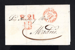 S3735-SPAIN-ESPAÑA-PRE-PHILATELIC LETTER CORDOBA To MADRID 1849.Carta PREFILATELICA.Lettre ESPAGNE - ...-1850 Prephilately