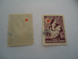 OTTOMAN  EMPIRE USED  STAMPS    BACK SIDE RED STAR - Altri & Non Classificati