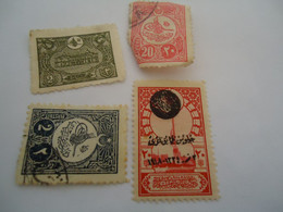 OTTOMAN  EMPIRE USED  AND MNH STAMPS  OVERPRINT - Andere & Zonder Classificatie