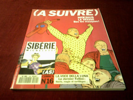 A SUIVRE  N° 149  MOEBIUS  LA DEESSE  BAS LES MASQUES  / LA VOCE DE LA LUNA   LE DERNIER FELLINI - A Suivre