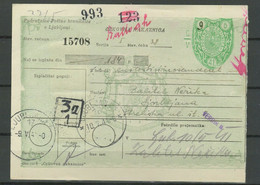 Italy Occupation Of Slovenia - Ljubljana 12.05.1941 ☀ Post Office Check/deposit Slip - Lubiana