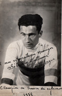 Cyclisme - Photo De Presse Dédicacée: Robert Laforgue, Champion De France Cycliste De Cyclo-cross (1935) - Wielrennen