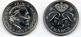 Monaco 5 Francs 1975 SPL - 1960-2001 Nouveaux Francs