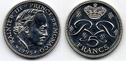 Monaco 5 Francs 1995 SPL - 1960-2001 Nouveaux Francs