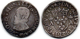 Dombes Teston 1576 Louis II De Monpensier TB/TB+ - Andere & Zonder Classificatie