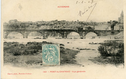 9244 Cpa 63 Pont Du Chateau - Vue Générale - Pont Du Chateau