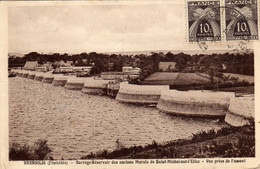 BRENNILIS  Barrage-Réservoir Des Anciens Marais De Saint Michel Sur L'Ellez. Vue Prise De L'amont - Autres Communes