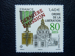 2021 Ordre De La Libération Surchargé DERNIERE EMISSION   ** MNH - Unused Stamps