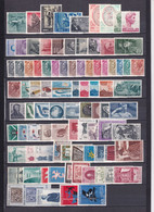 ITALIE - ANNEES 1955 à 1973 PRESQUE COMPLETES !!  - 7 PAGES SCANS !  ** MNH MAIS TRACES DE STOCKAGE SUR LA GOMME (TONED) - Vollständige Jahrgänge